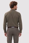 Modern Slim Fit Pamuklu Kolay Ütü Armürlü Erkek Gömlek