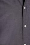 Modern Slim Fit Uzun Kollu Pamuklu Kolay Ütü Armürlü Erkek Füme Gömlek