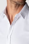 Modern Slim Fit Dar Kesim Armürlü Erkek Gömlek