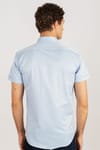 Modern Slim Fit Kısa Kol Kravat Yaka Gömlek