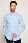 Modern Fit %100 Pamuk Armürlü Premium Erkek Gömlek