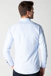 Modern Slim Fit Dar Kesim Armürlü Erkek Gömlek