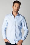 Modern Slim Fit Dar Kesim Armürlü Erkek Gömlek