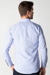 Modern Slim Fit Dar Kesim Armürlü Erkek Gömlek