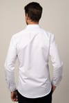 Modern Fit Uzun Kol Baskılı Yaka İçi Biyeli Erkek Gömlek