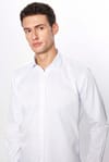 Erkek Modern Slim Fit Dar Kesim Uzun Kollu Pamuklu Çizgili 4 Mevsim İtalyan Yaka Gömlek