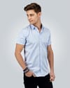 MODERN FIT SHORT SLV DIMI DOTTI 80/1  GÖMLEK SLIM FIT SUMMER SEASON