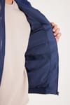 Erkek Regular Fit Klasik Kesim Fermuarlı Çift Cepli Dik Yaka Lacivert Mont
