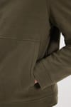 Erkek Slim Fit Dar Kesim Çift Cepli Çıtçıt Kapamalı Haki Mont