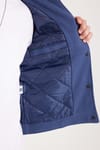 Erkek Slim Fit Dar Kesim Çift Cepli Çıtçıt Kapamalı Lacivert Mont