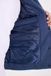 Erkek Slim Fit Dar Kesim Çift Cepli Çıtçıt Kapamalı Lacivert Mont