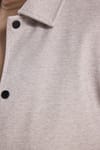Erkek Slim Fit Dar Kesim Çift Cepli Çıtçıt Kapamalı Taş Mont