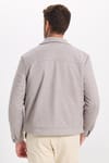 Erkek Slim Fit Dar Kesim Çift Cepli Çıtçıt Kapamalı Taş Mont