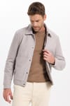 Erkek Slim Fit Dar Kesim Çift Cepli Çıtçıt Kapamalı Taş Mont