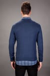 NEW SWEATER COTTON V-NECK PLAIN   KAZAK SWEATER