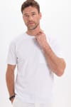 OVERSIZE SHORT SLV PLAIN CREW NECK WITH POCKET T-SHIRT