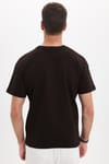 OVERSIZE SHORT SLV PLAIN CREW NECK WITH POCKET T-SHIRT