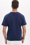 OVERSIZE SHORT SLV PLAIN CREW NECK WITH POCKET T-SHIRT