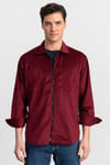 OVERSHIRT  LONG SLV VELVET  LACCO   GÖMLEK SLIM FIT WINTER SEASON