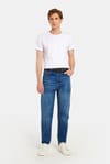 Erkek Relax Fit Geniş Kesim Boru Paça Denim Yıkamalı Taşlamalı Esnek Jean Kot Pantolon