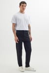 Erkek Regular Fit Bol Kesim Denim Yıkamalı Efektli Esnek Siyah Jean Kot Pantolon