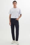 Erkek Regular Fit Bol Kesim Denim Yıkamalı Efektli Esnek Siyah Jean Kot Pantolon