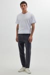 Erkek Regular Fit Bol Kesim Denim Yıkamalı Efektli Esnek Gri Jean Kot Pantolon