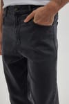 Erkek Regular Fit Bol Kesim Denim Yıkamalı Efektli Esnek Gri Jean Kot Pantolon