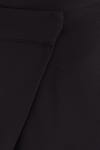 Kadın Standart Fit Geniş Paça Siyah Double Pantolon