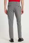 Erkek Slim Fit Dar Kesim Chino Yandan Cepli Pamuklu Koyu Gri Pantolon