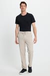 Erkek Slim Fit Dar Kesim Beli Lastikli Bağcık Detaylı Taş Pantolon