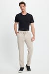 Erkek Slim Fit Dar Kesim Beli Lastikli Bağcık Detaylı Taş Pantolon