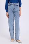 KADIN YAN CEPLİ BAGGY DENIM  20493 ZR PANTOLON