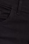 Kadın Regular Fit Klasik Kesim Pamuklu İspanyol Paça Siyah Jean Kot Pantolon