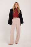 KADIN KEMERLİ PALAZZO PLY ALFA PANTOLON