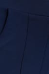 Kadın Relax Fit Rahat Kesim Modal Kumaş Yüksel Bel Geniş Paça Lacivert Pantolon