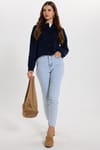 KADIN LİKRALI MOM 1001 DENIM PANTOLON