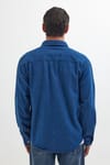 Unisex Relax Fit Rahat Kesim Denim Kot Çift Cepli İndigo Overshirt Ceket Tarzı Gömlek