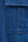 Unisex Relax Fit Rahat Kesim Denim Kot Çift Cepli İndigo Overshirt Ceket Tarzı Gömlek