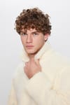 Unisex Relax Fit Rahat Kesim Kanguru Cepli Yarım Fermuarlı Dik Yaka Peluş Sweatshırt