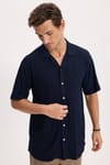 RELAX FIT KNITTED SHORT SLV MANE GÖMLEK