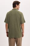 RELAX FIT KNITTED SHORT SLV MANE GÖMLEK