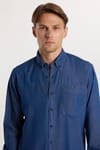 REGULAR FIT LONG SLV DENIM NOKI GÖMLEK