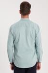 Erkek Regular Fit Rahat Kesim Çift Cepli Spor Yaka Denim Mint Gömlek