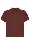 Erkek 5'li Paket Gri-Kahverengi-Kırmızı-Siyah-Taş Regular Fit Pamuklu Düz Pike Polo Yaka Tişört