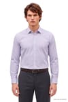 REGULAR FIT LONG SLV STRIPE STN GÖMLEK