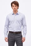 REGULAR FIT LONG SLV STRIPE STN GÖMLEK
