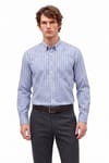 REGULAR FIT LONG SLV STRIPE STN GÖMLEK
