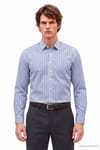 REGULAR FIT LONG SLV STRIPE STN GÖMLEK