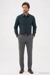 REGULAR FIT LONG SLV STRIPE STN GÖMLEK
